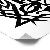 Oriental Tribal Tattoo Design Poster (Hoek)