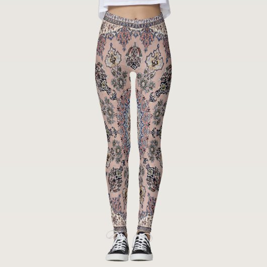 Oriental Turks Perzische tapijttapijt Leggings (Voorkant)
