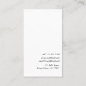 Oriental Vase & Clouds Art Antieke Appraiser Visitekaartje (Achterkant)