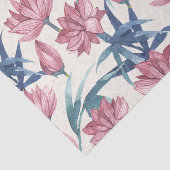 Oriental waterverf lotus kalligrafie schilderij tissuepapier (Detail)