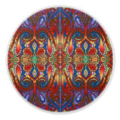 Oriental Waterverf Patroon I + jouw ideeën Keramische Knop (Voorkant)