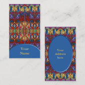 Oriental Waterverf Patroon I + jouw tekst Visitekaartje (Voorkant / Achterkant)
