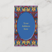 Oriental Waterverf Patroon I + jouw tekst Visitekaartje (Achterkant)