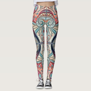 Oriental Waterverf Patroon II + uw ideeën Leggings