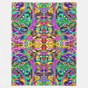 Oriental Waterverf Patroon III + uw ideeën Fleece Deken