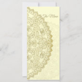 Oriental Wedding - Menu Kaart (Voorkant)