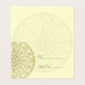 Oriental Wedding - Place Card Visitekaartje (Buitenkant ongevouwen)