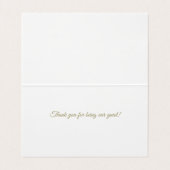 Oriental Wedding - Place Card Visitekaartje (Binnenkant ongevouwen)