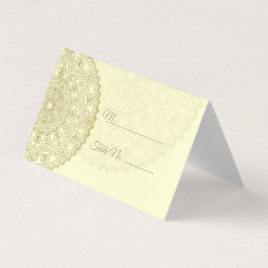 Oriental Wedding - Place Card Visitekaartje (Voorkant)