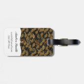 Oriental Zee Dragon Pattern Bagagelabel (Achterkant horizontaal)