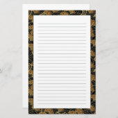 Oriental Zee Dragon Pattern Briefpapier (Voorkant / Achterkant)