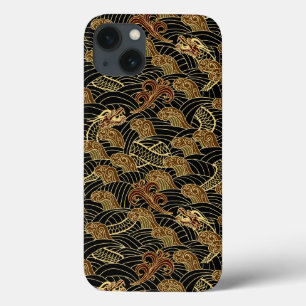 Oriental Zee Dragon Pattern iPhone 13 Hoesje