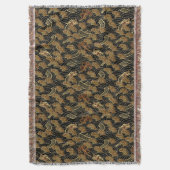 Oriental Zee Dragon Pattern Deken (Voorkant Verticaal)