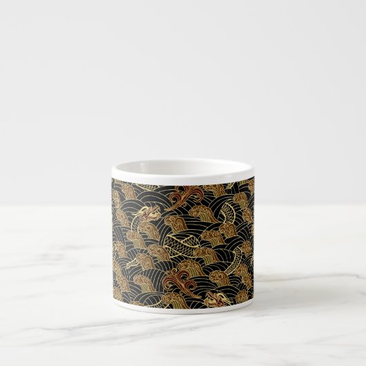 Oriental Zee Dragon Pattern Espresso Kop (Voorkant)