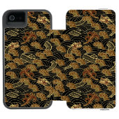 Oriental Zee Dragon Pattern Incipio iPhone Portemonnee Hoesje (Agenda Open)