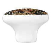 Oriental Zee Dragon Pattern Keramische Knop (Zijkant)