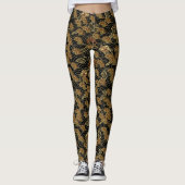 Oriental Zee Dragon Pattern Leggings (Voorkant)