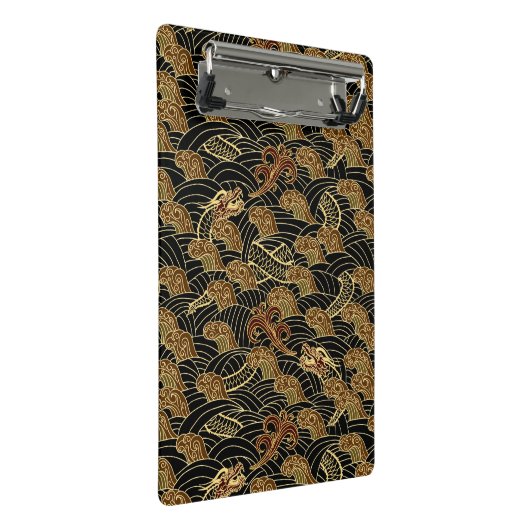 Oriental Zee Dragon Pattern Mini Klembord (Schuin)