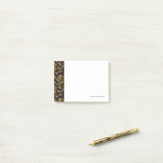 Oriental Zee Dragon Pattern Post-it® Notes (Op bureau)