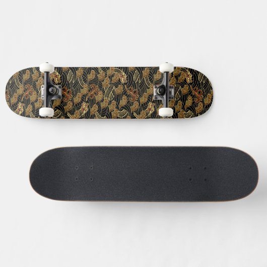 Oriental Zee Dragon Pattern Skateboard (Horizontaal)