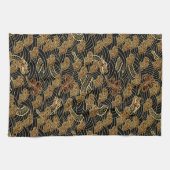 Oriental Zee Dragon Pattern Theedoek (Horizontaal)