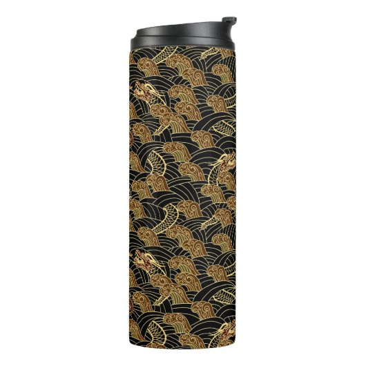 Oriental Zee Dragon Pattern Thermosbeker (Gedraaid links)