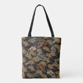 Oriental Zee Dragon Pattern Tote Bag (Achterkant)