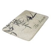Oriental Zen Accent Bamboo Personalized Bath Mat (Gekanteld)