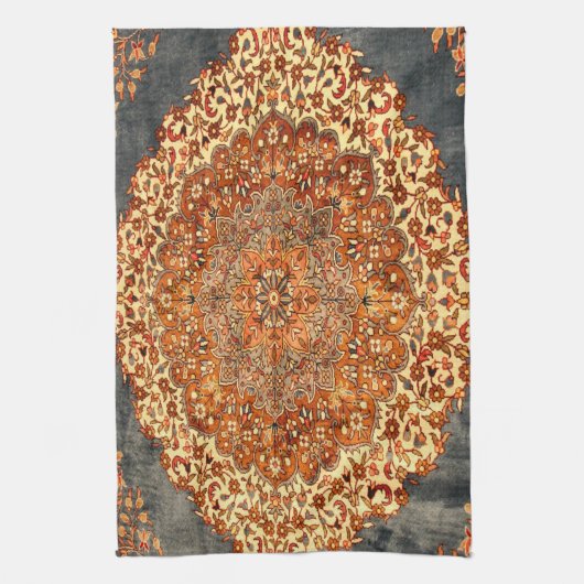 Orientale Antiek Turkse Perzische Textuur Theedoek (Verticaal)