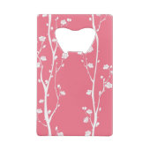 Orientale bloesem creditkaart flessenopener (Achterkant)