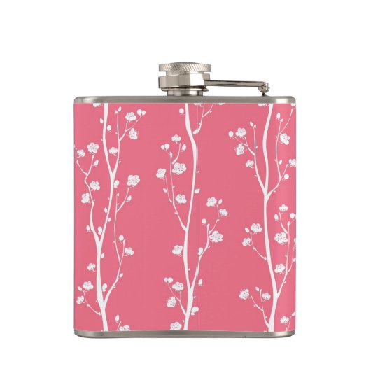 Orientale bloesem heupfles (Achterkant)