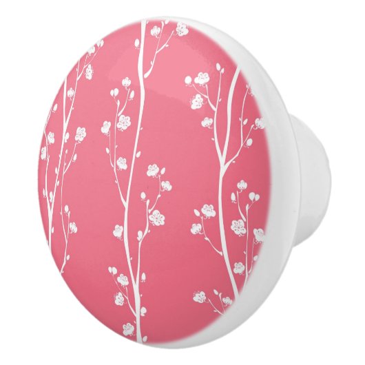 Orientale bloesem keramische knop (Rechts)