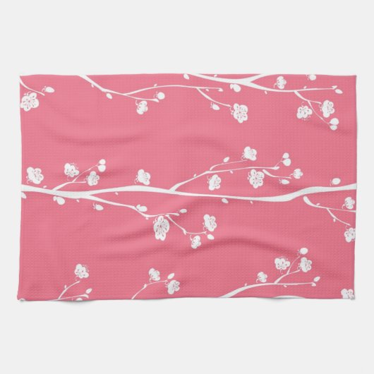 Orientale bloesem theedoek (Horizontaal)