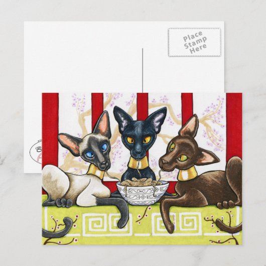 Orientale Briefkaart (Voorkant / Achterkant)