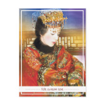 Orientale chinese dame levendig mooi portret