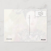 Orientale chinese dame levendig mooi portret briefkaart (Achterkant)