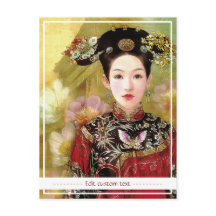 Orientale chinese dame levendig mooi portret