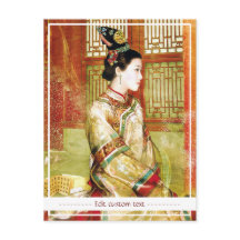 Orientale chinese dame levendig mooi portret