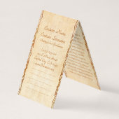 Orientale chinese dame met kop theeportret visitekaartje (Achterkant)