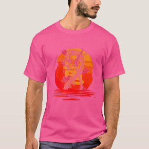 Orientale Chinese Dragons Asian Dragon and Sun T-shirt