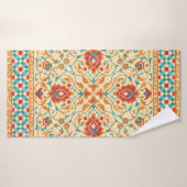 Orientale deklaag, bloempatroon voor sierdoeleind badhanddoek (Badhanddoek)