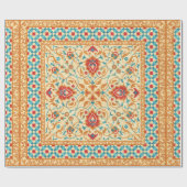 Orientale deklaag,  bloempatroon voor sierdoeleind cadeaupapier (Vlak)