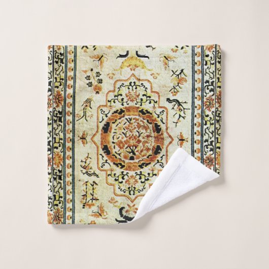 Orientale deklaag in lichtkleuren bad handdoek (Wasdoekje)