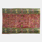 Orientale deklaag in rood en groen theedoek (Horizontaal)