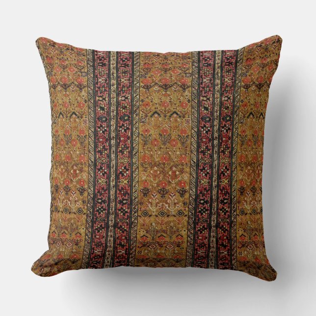 Orientale deklaag in warme kleuren kussen (Voorkant)