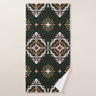 Orientale demaspatroon. Talavera-aardewerk. Badhanddoek