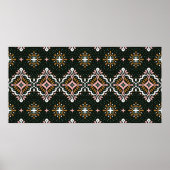 Orientale  demaspatroon. Talavera-aardewerk. Poster (Voorkant)