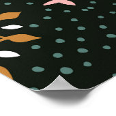 Orientale  demaspatroon. Talavera-aardewerk. Poster (Hoek)