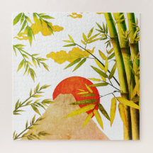 Orientale Japanse bergzon met Bamboo