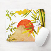 Orientale Japanse bergzon met Bamboo Muismat (Met muis)